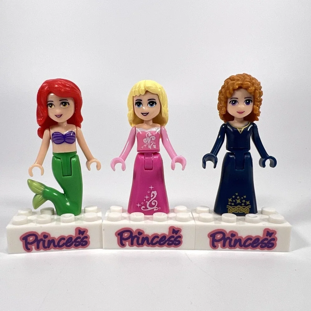 LEGO Disney Princess Minifigures Snow White Ariel Belle Jasmine Cinderella Lot 9